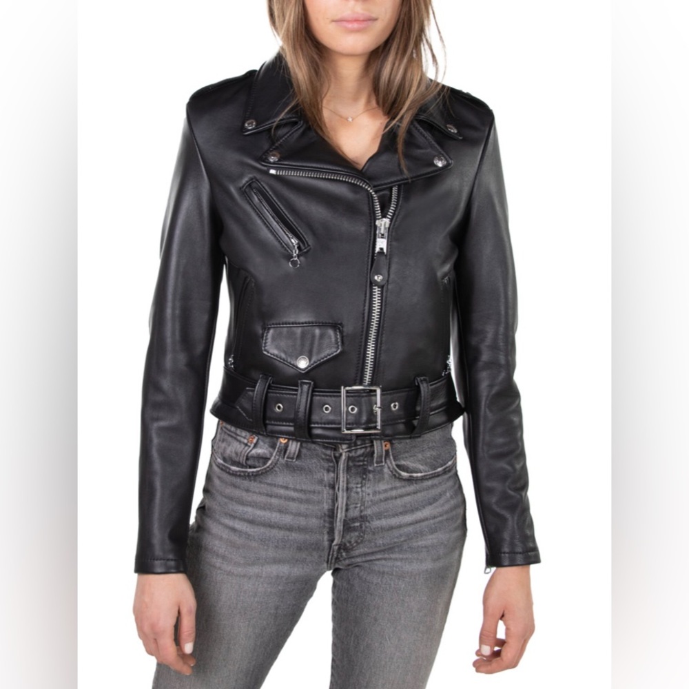 Schott NYC Perfecto Womens Leather Biker Jacket